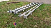 5 x 3.7m Galvanised steel posts , - 3