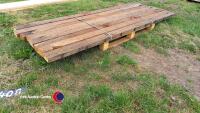 8 x 2.4mx3x2 Used timbers - 2