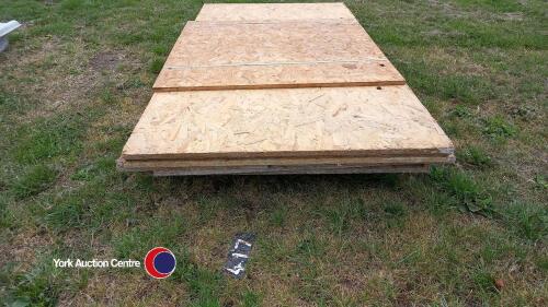 Quantity of 8ft x 4ft x 1in OSB boards