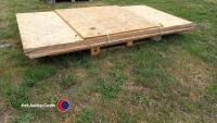 Quantity of 8ft x 4ft x 1in OSB boards - 2