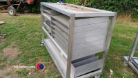 Large mobile stainless steel shelving, vgc - 4