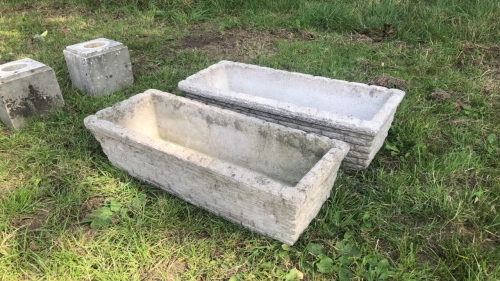 Pair of stone planters