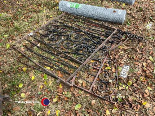 Pair of blacksmith made gates