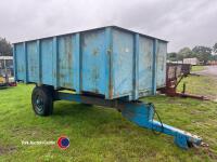 6T blue tipping trailer, working order
