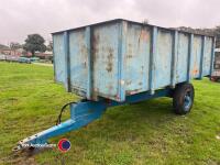 6T blue tipping trailer, working order - 2