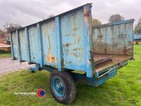6T blue tipping trailer, working order - 3