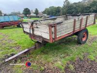 3T farm tipping dropside trailer, working order - 2