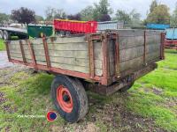 3T farm tipping dropside trailer, working order - 3