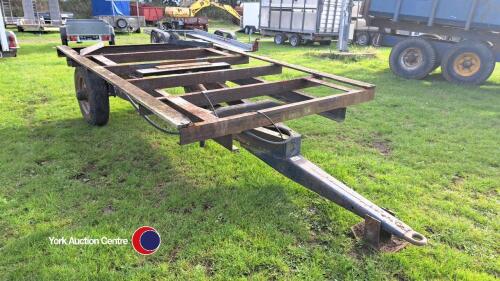 Ferguson tipping trailer chassis, original axle, wheels and ram