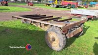 Ferguson tipping trailer chassis, original axle, wheels and ram - 2