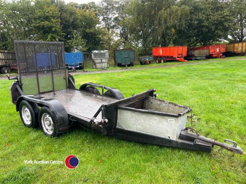 Ifor Williams GX 84 plant trailer with rear ramp