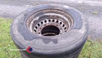 2 x Michelin 455/45/22.5 super single wheels and tyres - 2