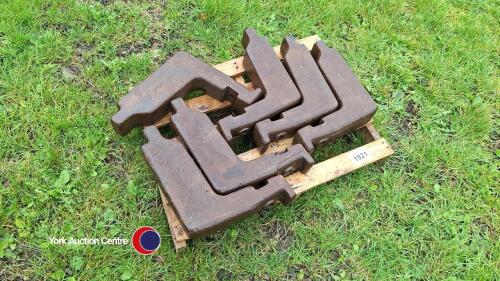 6 x David Brown tractor weights