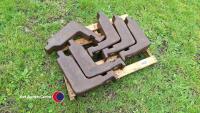6 x David Brown tractor weights