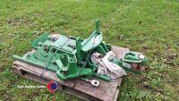 John Deere pickup hitch c/w bolts, rods and drawbar - 2