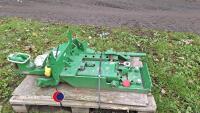 John Deere pickup hitch c/w bolts, rods and drawbar - 4