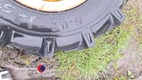 2 x 6/12 Iseki tractor wheels and tyres - 3