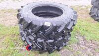 Pair 12.4R24 Alliance tyres, new - 4