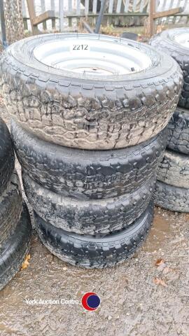 4 x Ifor Williams wheels and tyres 185 / 70R13C