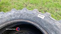 2 x 380/70R24 BKT tyres, 40%, good condition - 3