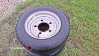 4 x Ifor Williams wheels and tyres 155/70/12 - 2
