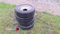 4 x Ifor Williams wheels and tyres 155/70/12 - 4