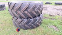 2 x 600/65R38 Michelin Multibib tyres - 4