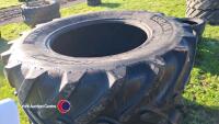 2 x Michelin tyres 650/65R38, 30% tread - 2