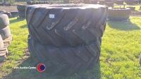 2 x Michelin tyres 650/65R38, 30% tread - 4
