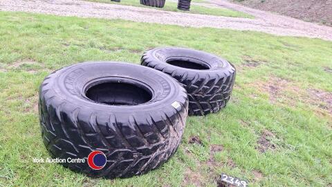 2 x Nokia Country King trailer tyres 560/60/22.5