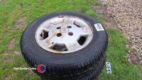 5 x Ford Sierra alloy wheels and tyres - 2
