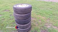 5 x Ford Sierra alloy wheels and tyres - 4