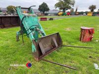 Taylor rear end tractor mounted loader and fork