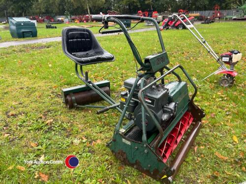 Atco Royale B30 cylinder lawnmower, electric key start with seat, no grassbox, been professionally sharpened, key in office