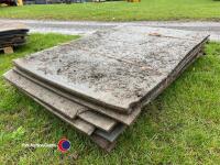 10 x 74inx47in rubber cow cubicle mats