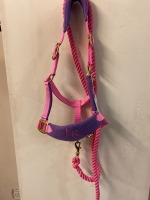 Pony padded headcollar and rope