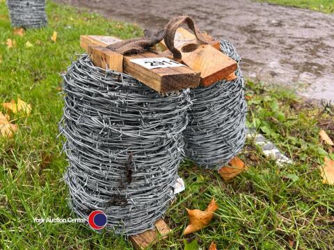 2 x rolls of barbed wire