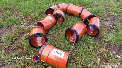 10 x drainage bends 100mm diameter