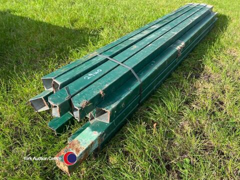 18 x green steel 6ft posts 50mmx50mm