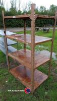 Large metal shelving unit