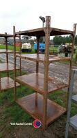 Large metal shelving unit - 3