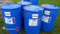 4 x 210ltr plastic barrels - 2