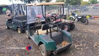 Ezgo battery golf buggy, key and charger in office - 3