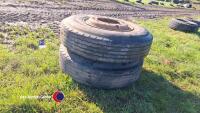 2x 8.25R15 low loader wheels - 4