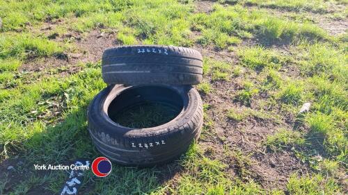2 x 195/55R16 GT tyres, 5mm tread, good condition