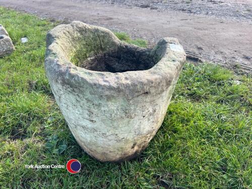 Urn shaped stone planter