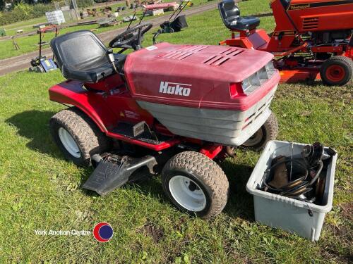 Hako ride on mower fitted with Briggs and Stratton 18HP twin cylinder engine
