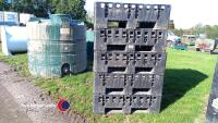 5 x IBC size collapsible plastic storage containers