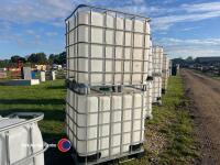 2 x single use IBC tanks, washed out and appear clean.