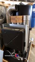 Unused Deville multi fuel heater, ex-military surplus stock, diesel/kerosene, 25ltr fuel tank, stainless steel flue, 11-16kw output, ideal for workshops or garages - 6